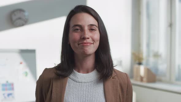 Caucasian Woman Smiling At Camera