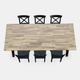SKOGSTA - INGOLF Table and 6 chairs - 3DOcean Item for Sale
