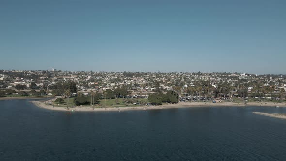 Mission Bay Drone View San Diego