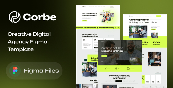 Corbe - Creative Digital Agency Figma Template