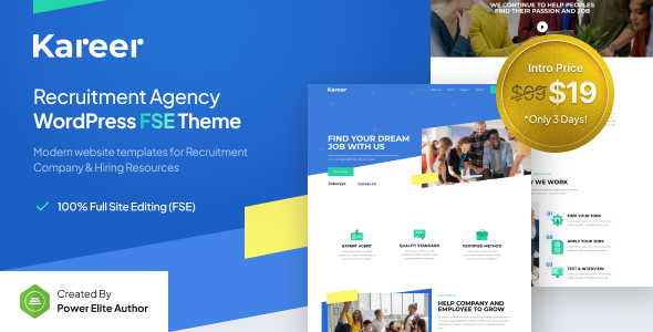 Kareer – Human Resource & Recruitment Agency FSE WordPress Theme