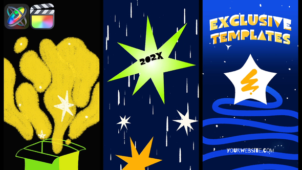 New Year Vertical Opener for FCPX alt