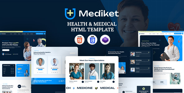 Mediket – Medical, Hospital and Health HTML Template – 0 Sold!