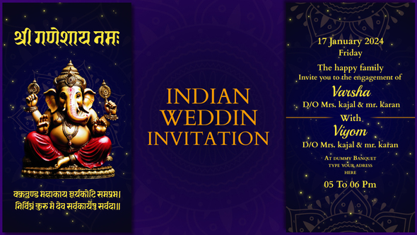 Indian Wedding Invitation