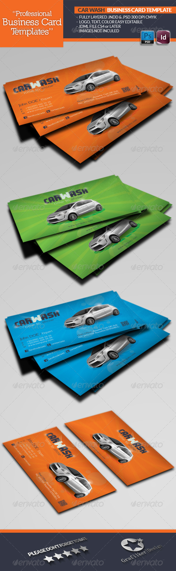 Download Car Wash Business Card Graphics Designs Templates Yellowimages Mockups