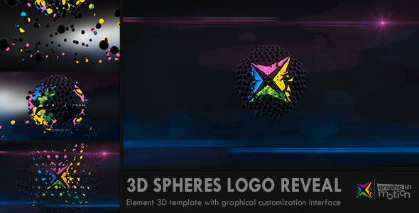 3D Spheres Logo Reveal