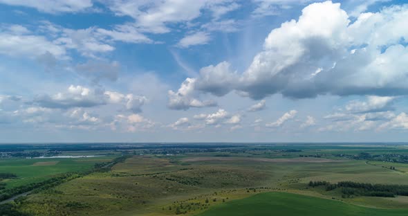 Timelapse Clouds Aerial