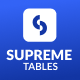 Supreme Tables - CodeCanyon Item for Sale