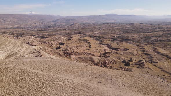 Cappadocia Landscape Aerial View. Turkey. Goreme National Park