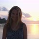 Beautiful Happy Woman Enjoying Peaceful Seaside at Sunset - VideoHive Item for Sale