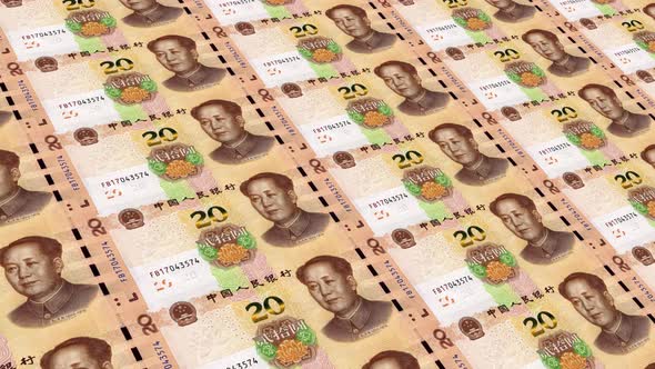 China Money / 20 Chinese Yuan  4K