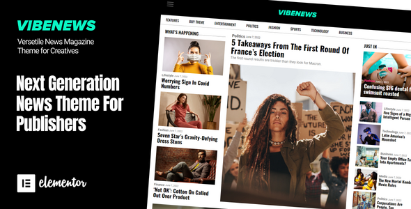 Vibenews - Newspaper & Magazine WordPress Theme