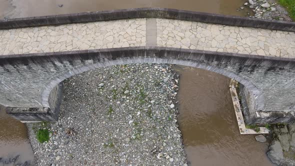 Bird's Eye View Of Stone Arch Bridge