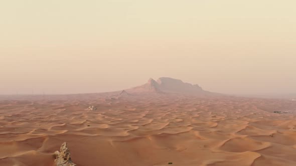 Aerial View of the Desert in Sharjah UAE