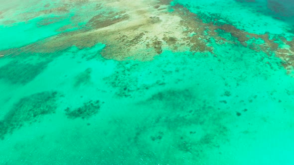 Transparent Blue Sea Water in the Lagoon