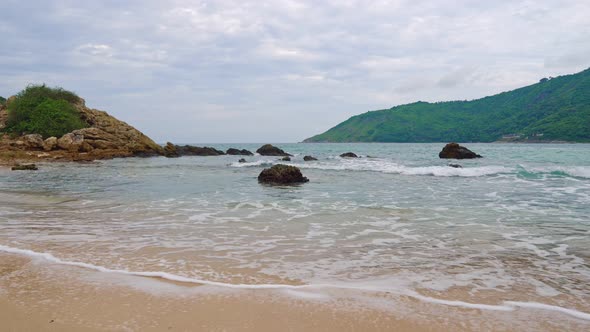 Tropical Beach in Tourist Asia