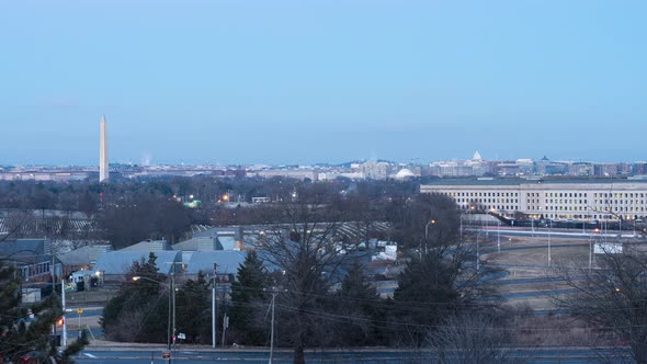 Washington D.C. Skyline Time-Lapse