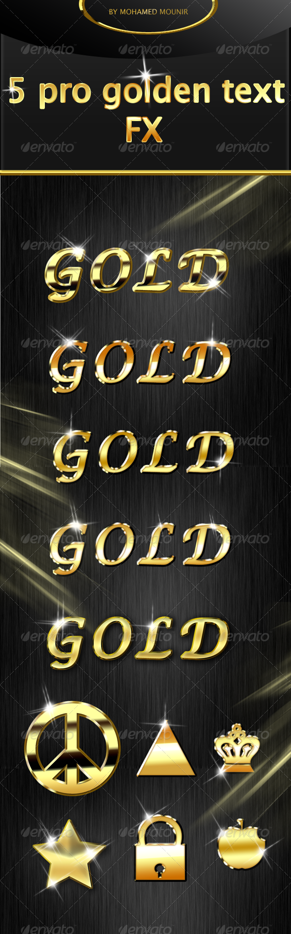 Gold Text Styles