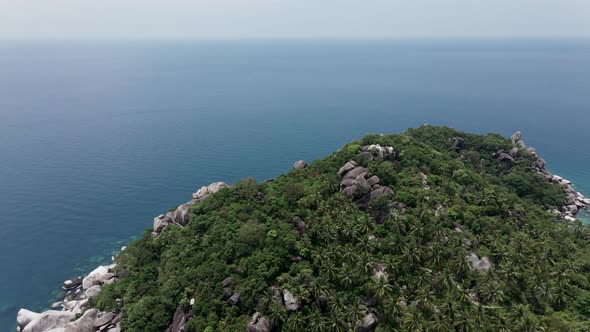 An Aerial View of the Seascape and Coast In Land Marks