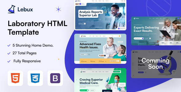 Labux - Laboratory & Science Research HTML5 Template