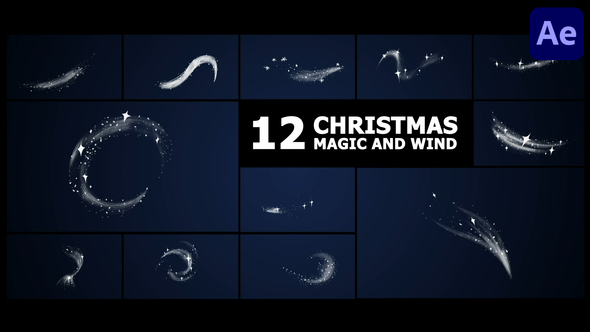 Christmas Magic Wind Elements | After Effects alt