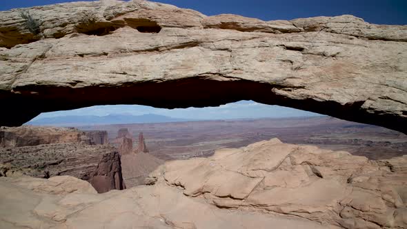 Mesa Arch in Canyonlands in Summer Season USA