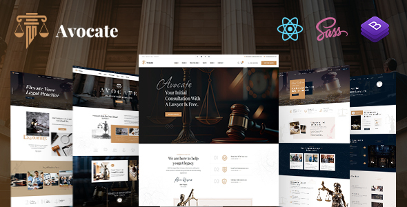 Avocate – Attorney Lawyer React Next Template – 0 Sold!