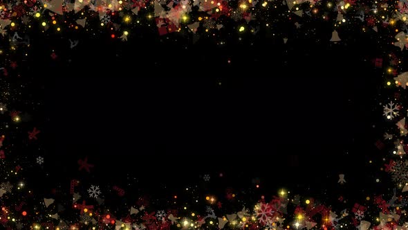 Christmas Lights Glittering Frame alt