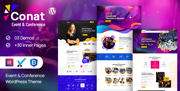 Conat | Event & Conference WordPress Theme + RTL Ready