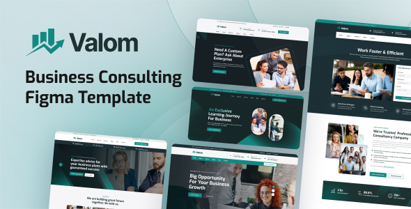 Valom – Business Consultancy Figma Template – 0 Sold!