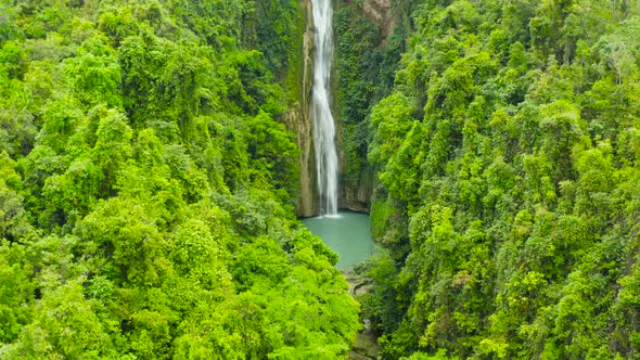 Beautiful Tropical Waterfall Philippines Cebu