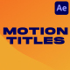 Motion Titles and Lowerthirds - VideoHive Item for Sale