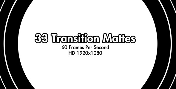 33 HD Transition Mattes 60fps alt