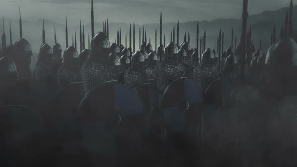 Army Of Saxons Armed And Ready For War