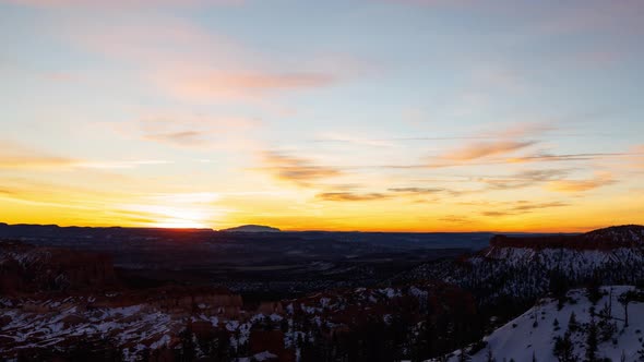 Sunrise Time Lapse At Bryce Canyon