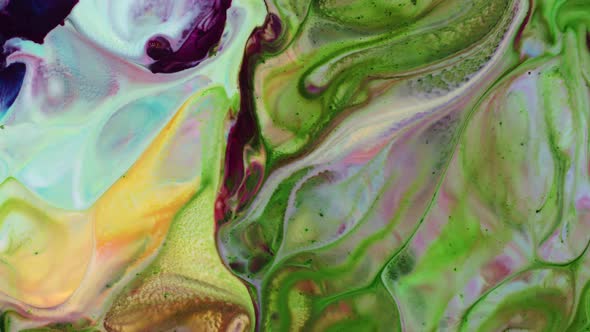 Abstract Colorful Fluid Paint Background Macro Textured 19