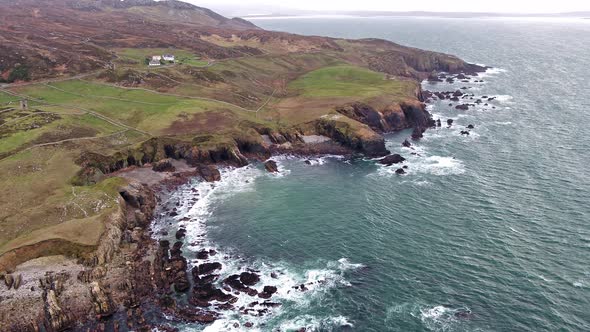 Flying Over the Coastline of the Wild Atlantic Way By Maghery, Dungloe - County Donegal - Ireland