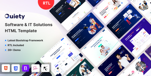 Quiety – Software & IT Solutions HTML Template