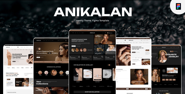 Anikalan - Jewelry Store Website Figma Template