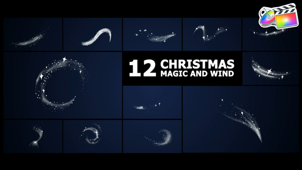 Christmas Magic Wind Elements | FCPX alt