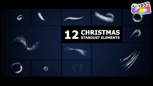 Christmas Stardust Elements | FCPX alt