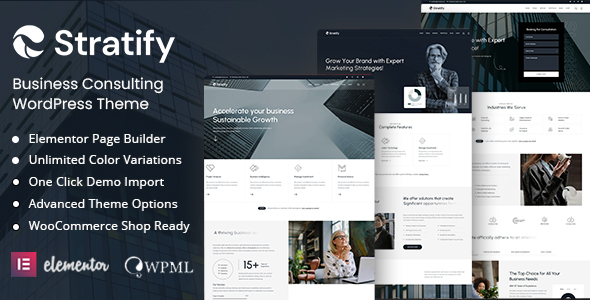 Stratify – Business Consulting WordPress Theme – 0 Sold!