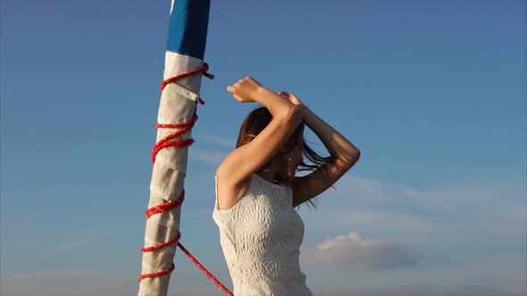 Woman Dancing During Party on the Yacht