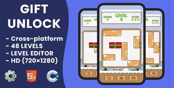 Gift Unlock - HTML5 Game | Construct 3 & Construct 2