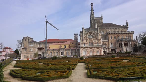 Facade and Gardens of the Bussaco Palace