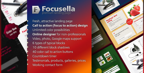 Focusella Premium Landing Page