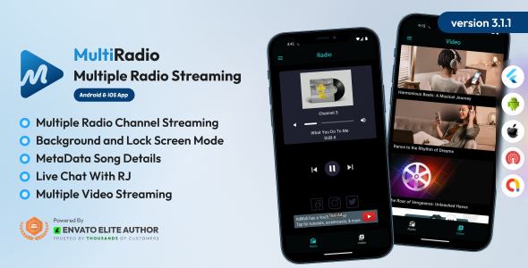 Multi Radio - Android and iOS Multiple Radio Channel App with AdMob