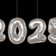 New Year Silver White Balloon 2025 Animation - VideoHive Item for Sale