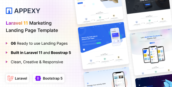 Appexy - Laravel 11 Landing Page Template