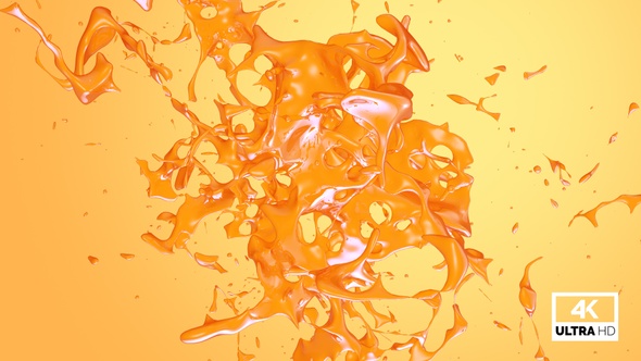 Abstract Orange Juice Splash V5 alt